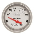 thumbnail image 2 of Auto Meter 200756-33 - Marine 2.06" Silver In-Dash Mount Voltmeter Gauge, 2 of 4