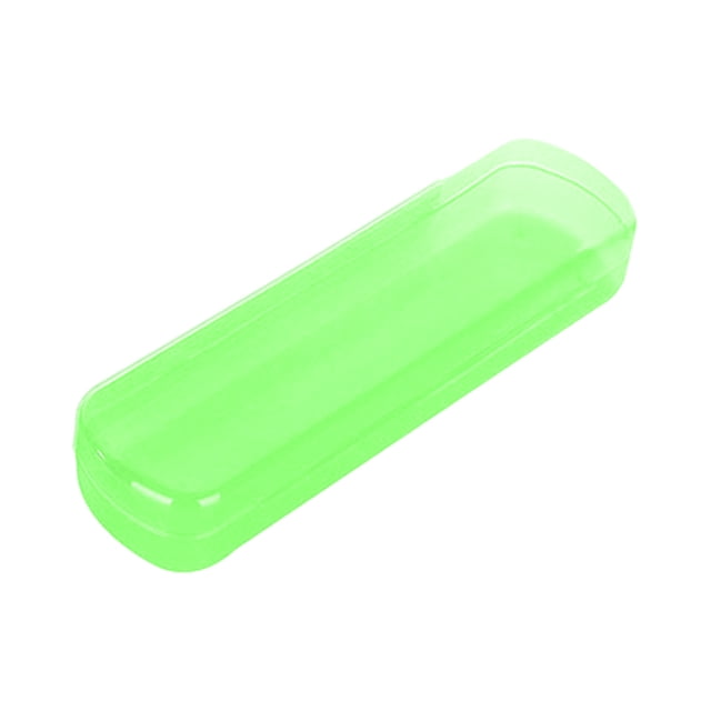 Maplenight Portable Clear Toothbrush Case for Travel - Compact, Lightweight & Ventilated for Hygiene Green