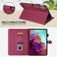 thumbnail image 5 of Allytechgroup Case for Lenovo Tab P11 Gen 2 11.5 Inch with Pencil Holder & Card Pockets, Luxury PU Leather Multi-Angle Viewing Kickstand Magnetic Clasp Folio Cover, Red, 5 of 8