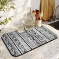thumbnail image 3 of Washable Rubber Botanical Leaves Vintage Floral Dish Drying Mats for Kitchen Counter Home Large Coffee Bar Pad Accessories and Decor for Utensils Stemware 19.5''x12'', 3 of 7