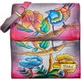 thumbnail image 1 of Sishka Hand-Painted Floral Elegance Crossbody Leather Bag, Stylish Shoulder Bag for Women, Perfect for Travel & Daily Use, 1 of 7