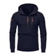 thumbnail image 3 of Dolkfu sudaderas activas para hombres, sudadera de media cremallera sólida con bolsillo con cremallera, ropa deportiva para hombres XXL, 3 of 4