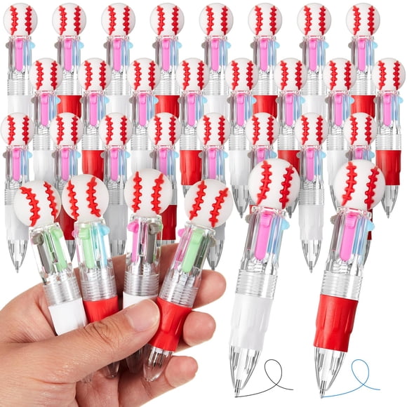 Bolígrafo Kosiz Baseball Party Favors Sport 4 en 1 de 0,5 mm x 24