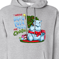 thumbnail image 3 of Inktastic I Wanna Hippopotamus for Christmas Cute Hippo Adult Hoodie Sweatshirt, 3 of 4