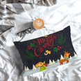 thumbnail image 3 of Salouo Merry Christmas Elk Pattern Pillow Cases,1PC Pillow Covers with Envelope Closure Decorative Pillow Case for Bed Couch,Pillows Not Included-16"x24", 3 of 6
