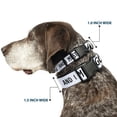 thumbnail image 2 of Buckle-Down Pet Collar, Dog Collar Plastic Buckle, The Mountains Are Calling And I Must Go Mountains White Black, 16 to 23 Inches 1.5 Inch Wide, 2 of 8