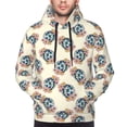 thumbnail image 2 of Bingfone 70s Disco Ball Men's Drawstring Hoodie Long Sleeve Pocket Sweatshirts-3X-Large, 2 of 6