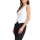 thumbnail image 4 of Chaleco sin mangas de botón y cuello en V para mujer Inspire Chic, color crema blanco, talla S, 4 of 6