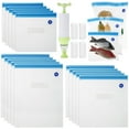 thumbnail image 1 of Pluokvzr Sous Vide Bags for Anova or Joule Cookers - 20 Reusable Food Vacuum Sealer Bags Practical for Food Storage and Cooking BPA Free(3 Size), 1 of 7