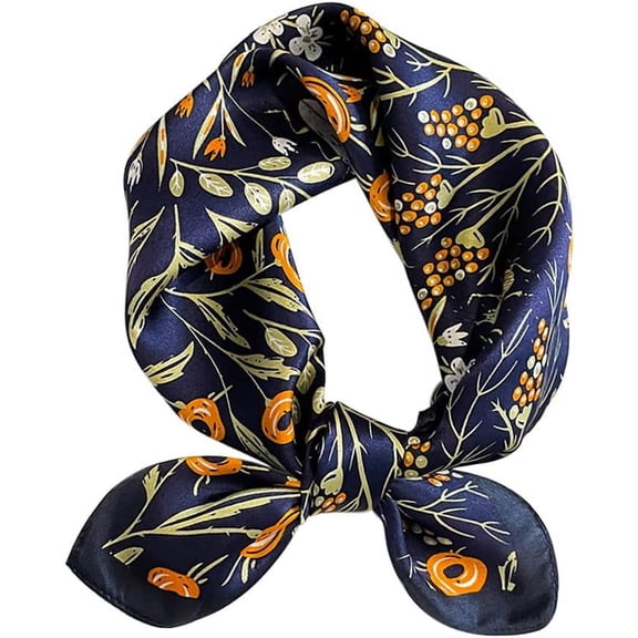 PTSPLLMY Mulberry Silk Scarfs Neck Scarf 21"x21" Small Square Scarfs hair scarf bandana for Women Gift Packed