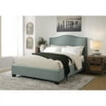 thumbnail image 2 of Bowery Hill Modern Upholstered King Platform Storage Bed in Blue bird, 2 of 8