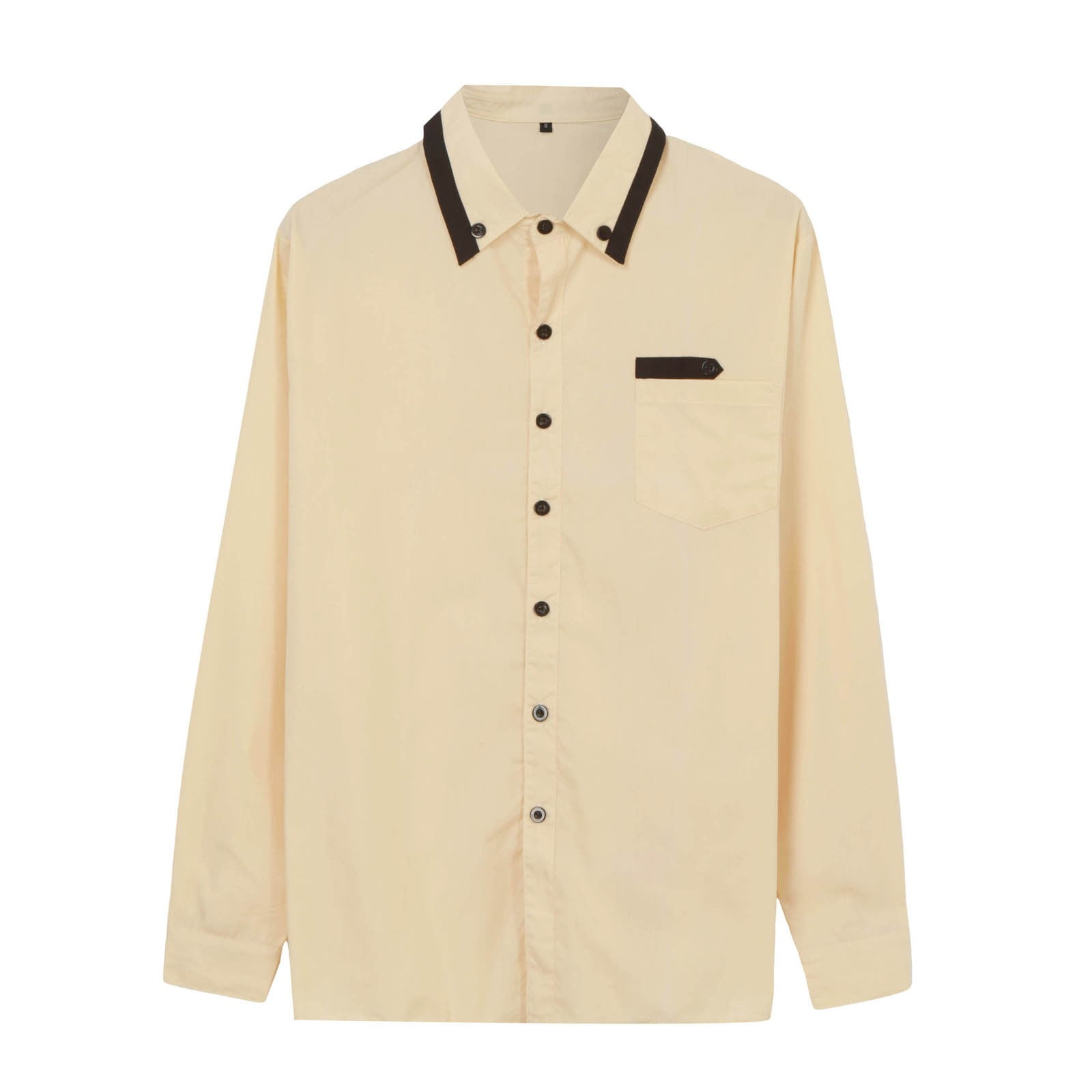 HBFAGFB Chemises à Manches Longues pour Hommes Col à Revers