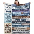 thumbnail image 1 of XZYG 10th Wedding Anniversary Gift Decorative Custom Blanket(60*80inch), 1 of 7