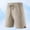 (Casual 74)Khaki, variant on Mens Big & Tall Shorts Fashion Breeches Summer Casual Solid-color Sports Running Ice-silk Pocket Drawstring Short Pants Plus Size