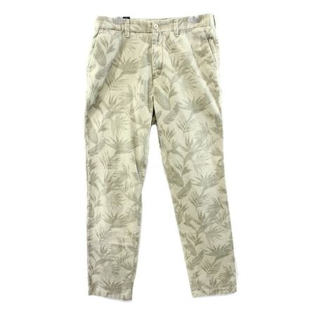 Nautica Mens Modern Slim Fit Hawaiian Chino Pants Trousers (32x30, Feather)