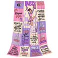 Cheerleader Gifts Blanket, Cheer Birthday Gift, Cozy Flannel Throw ...