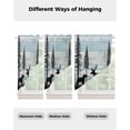 thumbnail image 4 of Deer Bear Swag Valances for Windows, Retro Farmhouse Trees Forest Wooden Grain Rod Pocket Sheer Valances for Small Windows, Swag Toppers Light Filtering for Kitchen Living Room 2 Panels 28''x36'', 4 of 6