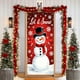 thumbnail image 4 of Cortina navideña de poliéster de 35 x 72 pulgadas con diseño de Papá Noel | Decoración festiva de pared duradera | Fácil de instalar para puerta de entrada, uso en interiores y decoración de fiestas, 4 of 6
