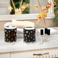 thumbnail image 4 of Yayeee 2 Pack Qtip Holder Bathroom Cotton Swab Canister with Lid Clear Dispenser Set, Orange Checkered Pattern, 4 of 6