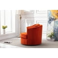 thumbnail image 4 of LUXMOD Modern Akili Swivel Accent Chair Barrel Chair for Home Living Room Modern Leisure Chair Orange, 4 of 6