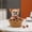A-Yellow, Beige, variant on Ciphrias Shiba Inu Dog Statue With Basket, 7.49 Inch Orange Resin Puppy Figurine Entryway Decor