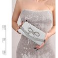 thumbnail image 6 of Elegant Sparkly Bow Evening Bag for Women Glitter Rhinestones Dressy Clutch Purses Handbag for Wedding Party Prom, 6 of 8