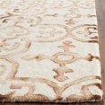 thumbnail image 4 of Safavieh Dip Dye Collection DDY711E Handmade Moroccan Geometric Watercolor Ivory and Camel Wool Area Rug (9' x 12'), 4 of 10