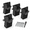 Black-1set, variant on Green-1set 4 Deer Stand Brackets 4x4 Heavy Duty Blind Support