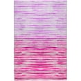 thumbnail image 2 of Addison Rugs Dream Shag Premium Machine Washable Transitional Stripes Pink Rectangle Rug, 3' x 5', 2 of 8