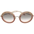 thumbnail image 3 of Miu Miu Sunglasses Women Pink Round MU 08RS TV14K0, 3 of 5