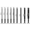 thumbnail image 3 of Ball End Hex Bit Set 100mm Ball Head Screwdriver Bit 1/4 Inch Hex Shank Magentic, 3 of 9