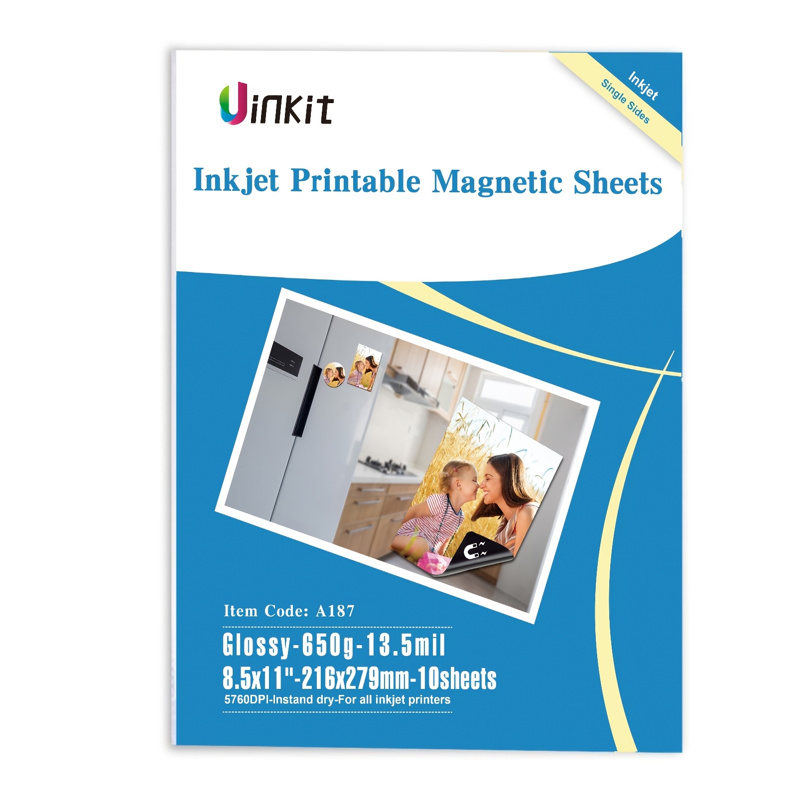 Permangallop Uinkit 10 Sheets Printable Magnetic Sheets Non Adhesive 13