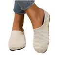 thumbnail image 4 of Chaussures Décontractées pour Femmes Pantoufles à Talon Plat Unies pour Femmes Chaussures Décontractées Confortables, 4 of 9