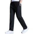 thumbnail image 3 of Dyfzdhu Fleece Lined Sweatpants for Women Winter Thermal Thickened Plus Size Loose Elastic High Waist Sports Workout Pants Grey, 3 of 8