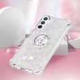 thumbnail image 5 of Funda para Samsung Galaxy A54 5G con Brillo Líquido Flotante, Purpurina, Parachoques y Anillo Giratorio Soporte, 5 of 5