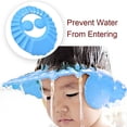 thumbnail image 6 of Casewin 1 Pack Safe Shampoo Shower Bathing Protection Bath Cap Soft Adjustable Visor Hat for Toddler, Baby, Kids, Children (Blue), 6 of 6