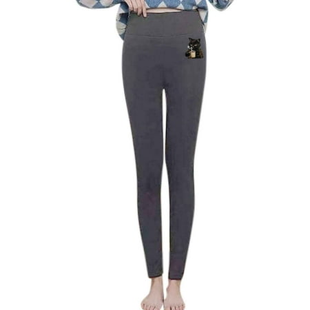 

QYZEU Garments for Men Silk Long Underwear for Men Winter Casual Women S Cute Printed Stretch High Waist Thermal Trousers