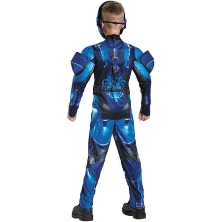 Blue Spartan Muscle Child Halloween Costume