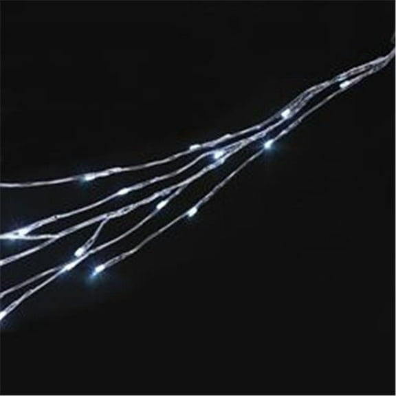 Kurt Adler 6 Foot LED Twinkle Silver Branch Garland