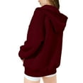 thumbnail image 5 of KAUOD Teen Girls Cute Hoodies Ribbed Soft Zip up Hoodie Sweatshirts Kids Oversized Pockets Long Sleeve Fleece Clothes, 5 of 7
