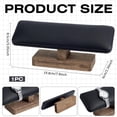 thumbnail image 2 of Wood Watch Display Stand 7.8x2.36x3.35inch T-Bar Bracelet Display Stands with Wooden Base Rectangle Bracelet Organizer Holder Watch Display Tower for Home Retail Display Black Imitation Leather, 2 of 8