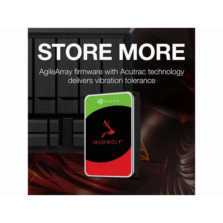 Seagate IronWolf 4TB HDD Storage - 5400 RPM, 256MB Cache, SATA 6.0