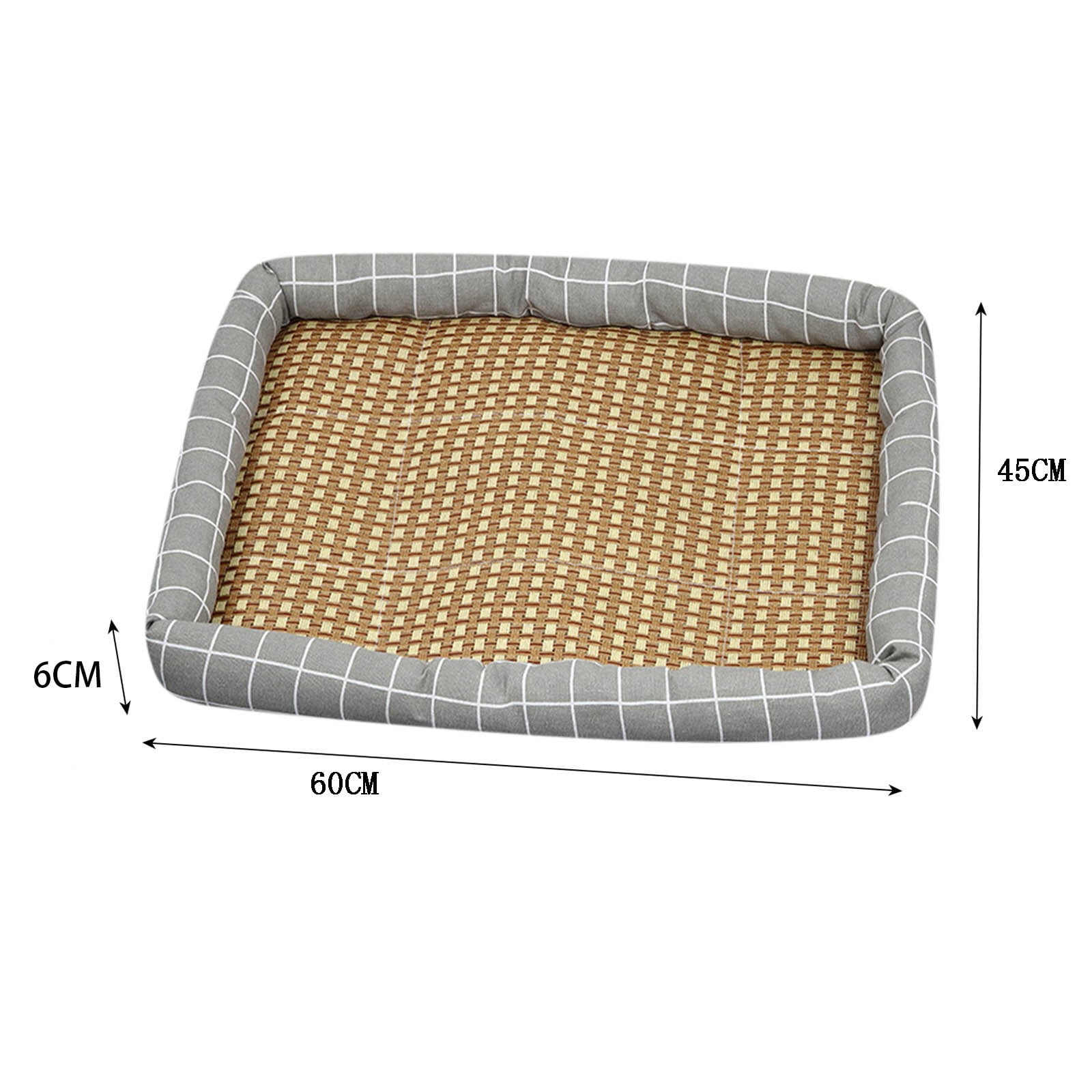 Summer Pet Cooling Mat - 23.6×17.7 in Breathable Soft Non-Slip Bed for Cats & Dogs, Comfortable Cool Litter for Indoor Use, Durable Mat to Keep Small & Medium Pets Cool in Hot Weather, 1pc