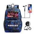 thumbnail image 1 of Mochila antirrobo con USB para mujer, bolso escolar de lona con cielo estrellado para adolescentes, estudiantes, niños y niñas, 1 of 4