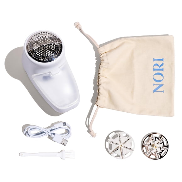 Maquinilla de afeitar NORI Nori Trim para quitar pelusa, ropa blanca