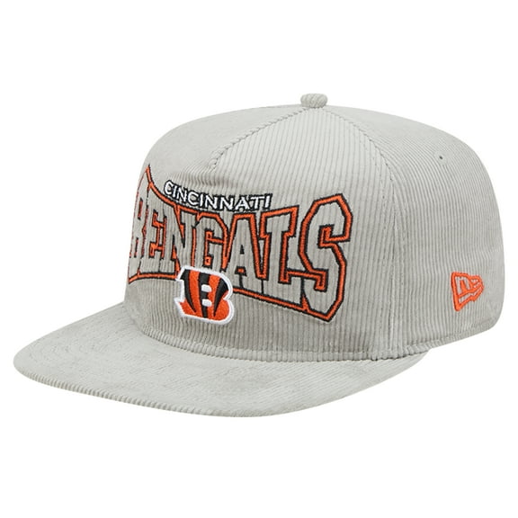 Men's New Era  Gray Cincinnati Bengals Corduroy-Golfer Adjustable Hat