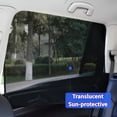 thumbnail image 4 of 4 PCS Magnetic Car Side Window Sun Shade U-V ion Auto Window Sunshade Curtain Mesh Summer Car Window ion Film Black, 4 of 7