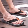 thumbnail image 4 of Needbo Men's Flip Flop EVA Shockproof Beach Thong Sandal Gray Size 10, 4 of 7