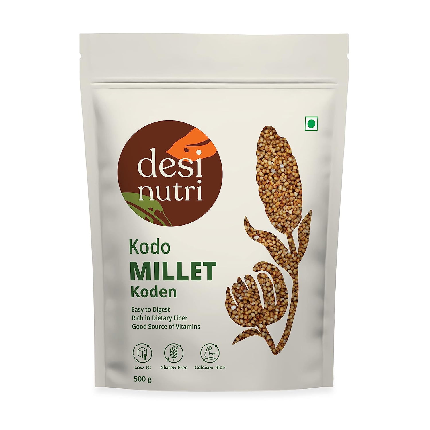 Desi Nutri Kodo Millet Koden 17.6 oz Easy in Digest Rich in Fiber and