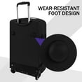 thumbnail image 3 of 3 Piece Softside Luggage Set, Heavy-Duty Water-Resistant Softshell Suitcase with Wheels, 20"/26"/30" Lightweight Rolling Luggage Bag, Black,TA510, 3 of 8